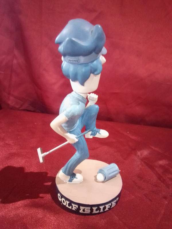 Retro Ceramic Bobble Head Golf Figure