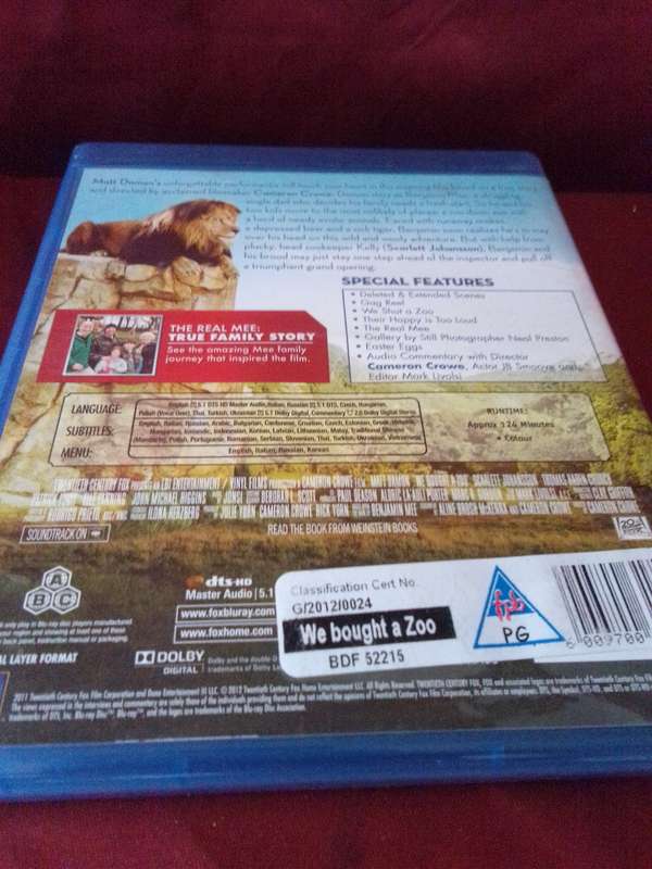 We Bought a Zoo Blu-ray Disc