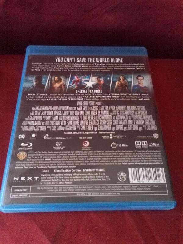 JUSTICE LEAGUE Blu-ray Disc