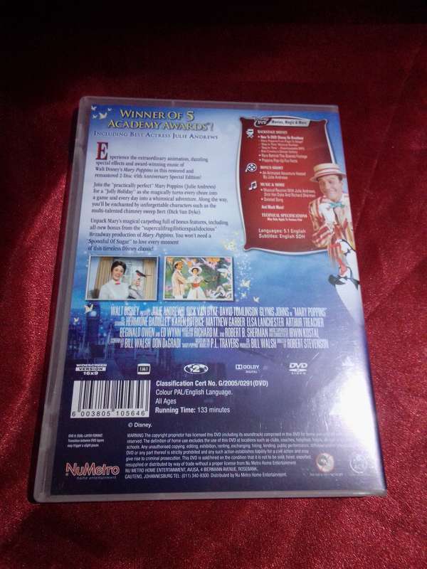 Walt Disney Mary Poppins 45th anniversary Edition (2 Disc DVD Set)