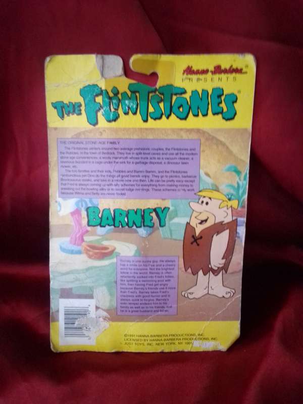 1991 Hanna Barbera The Flintstones 'Barney' Sealed in Original Packaging