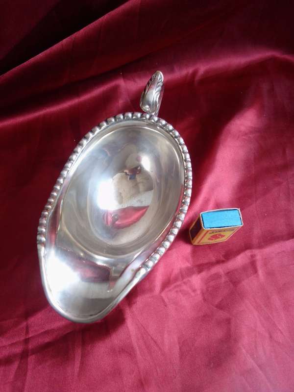 Stunning Art Deco Silver Plated Gravy Boat