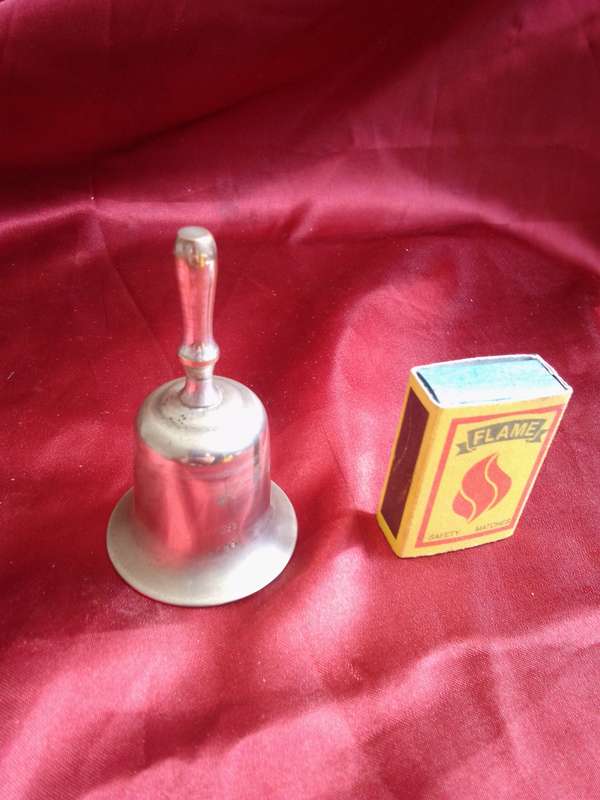 Vintage Silver Plated Table Bell with Striker