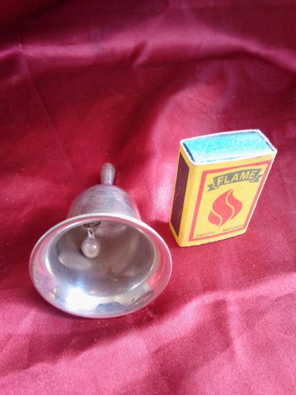 Vintage Silver Plated Table Bell with Striker