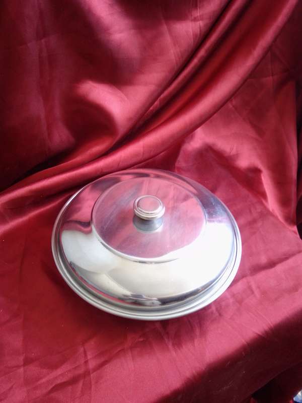 Retro Stainless Steel two division Vegetable Dish