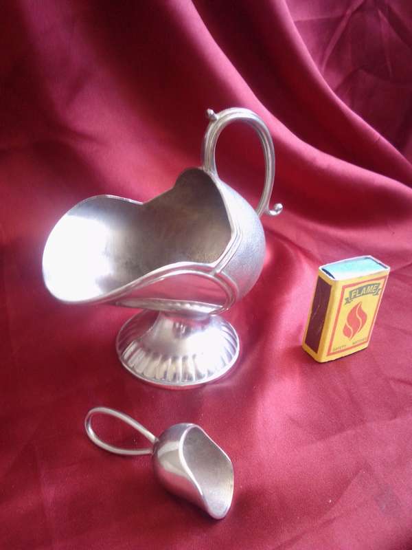 Vintage Plated Sugar Basin With Original Scoop
