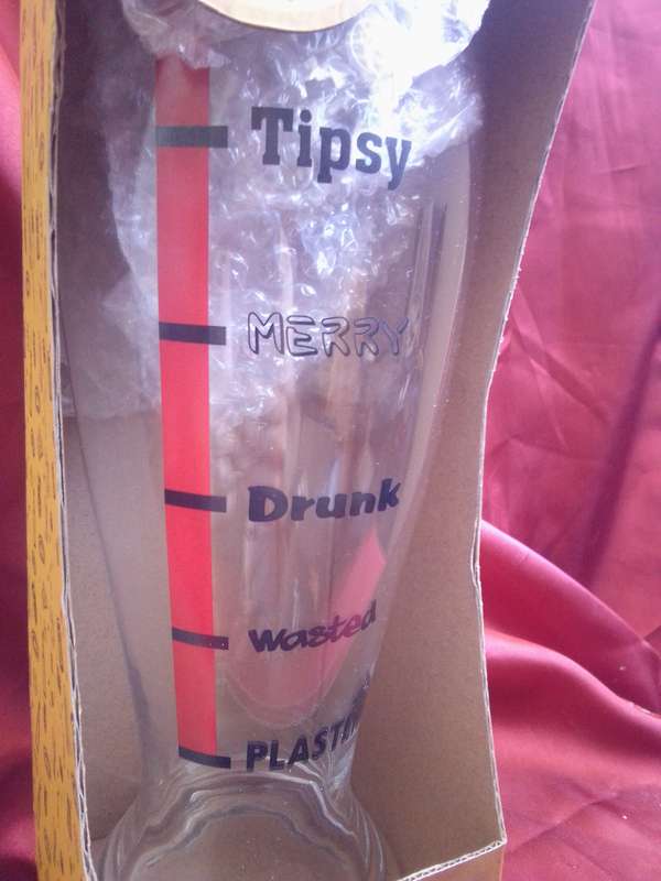 1.5lt Beer O Meter Giant Beer Tumbler In Original Packaging