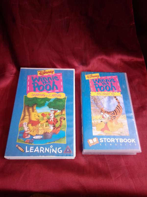 2 x Winnie The Pooh VHS Cassettes
