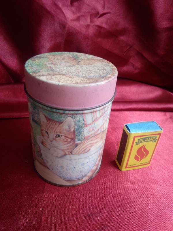 Cat Themed Tin