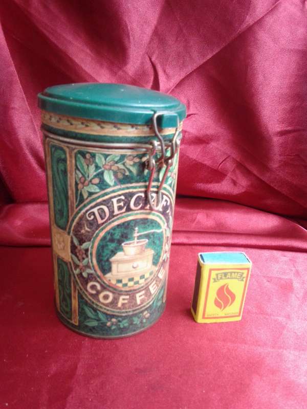 Coffee Tin with Latch Top