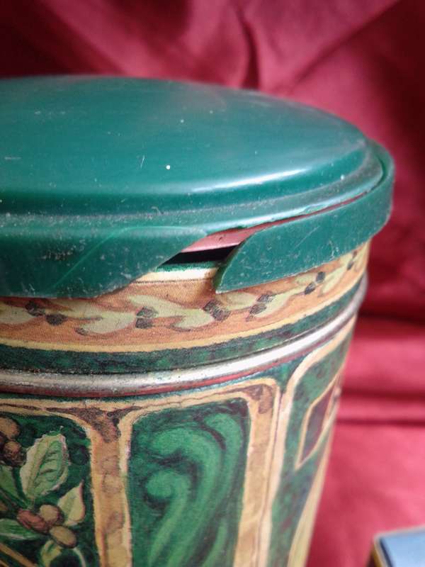Coffee Tin with Latch Top