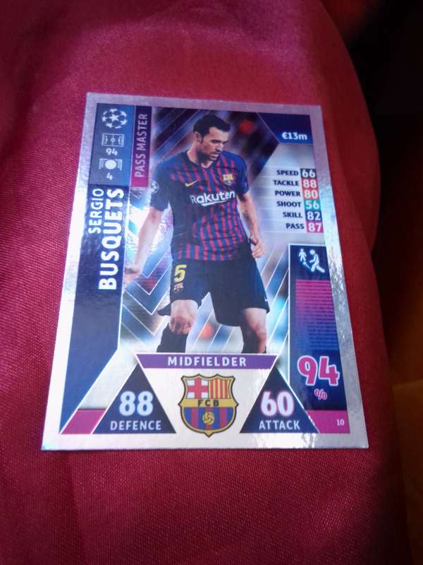 Topps Champions League Silver Foil Trading Card #10