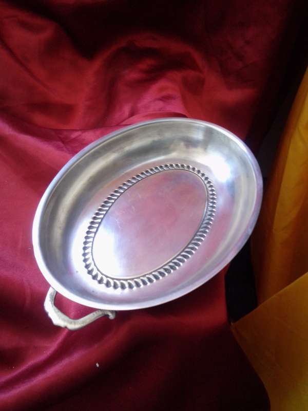 Vintage Silver Plate Fruit Dish