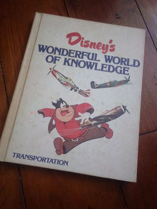 1982 Disney's Wonderful World of Knowledge 'Transportation' Hardcover
