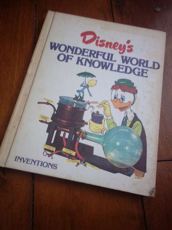 1982 Disney's Wonderful World of Knowledge 'Inventions' Hardcover
