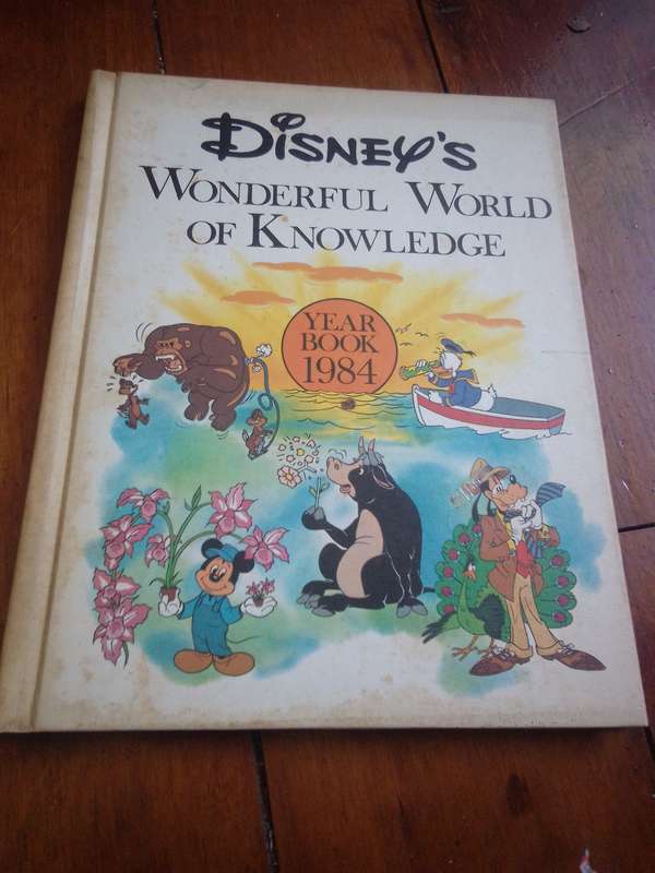 1984 Disney's Wonderful World of Knowledge Hardcover Year Book