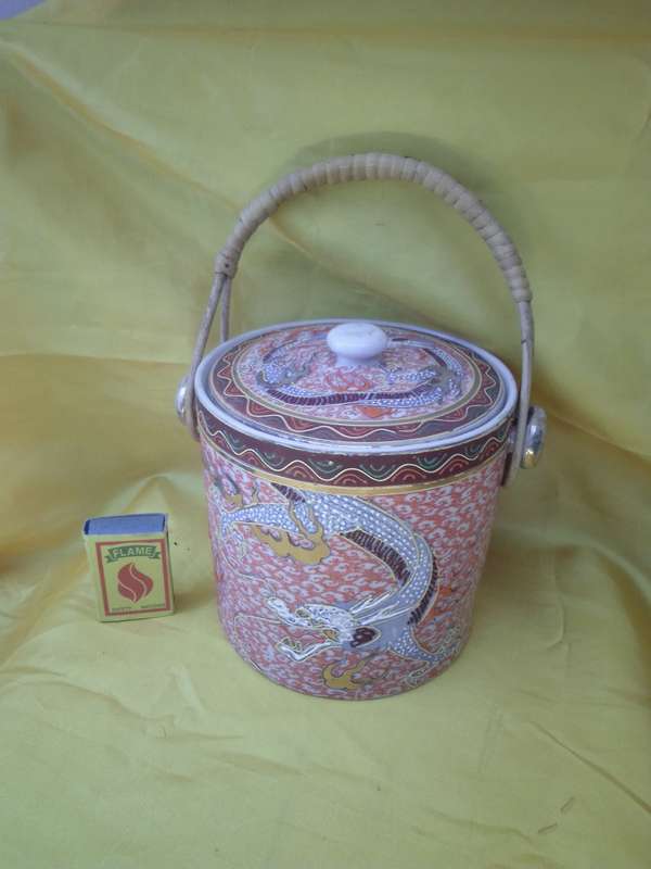 Vintage Japanese Dragonware Porcelain Ginger Jar