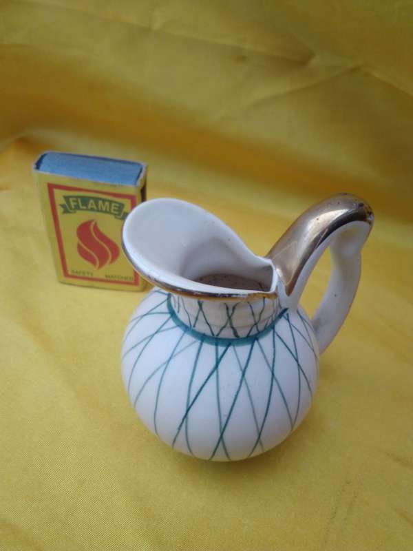 Vintage Handpainted Porcelain Creamer Signed Maryke