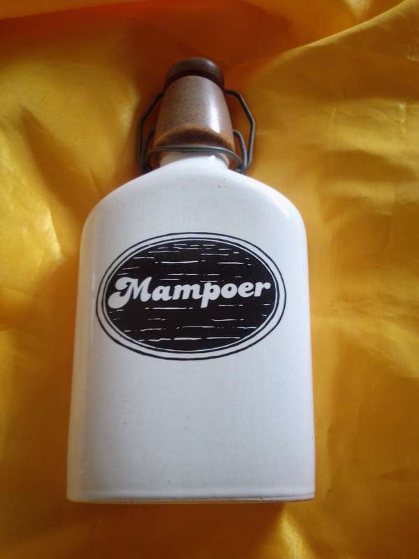 Old Mampoer Ceramic Flask