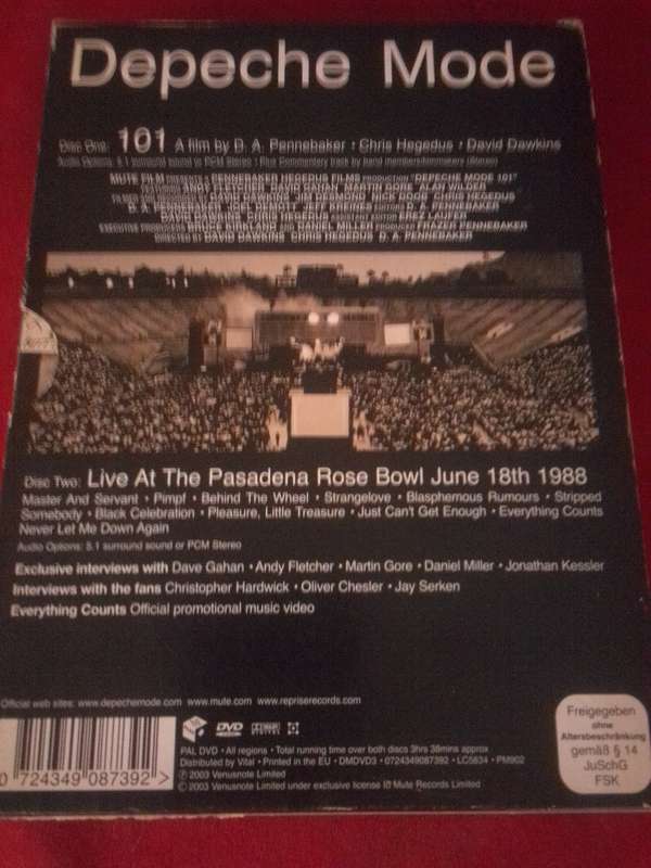 Rare 2003 Depeche Mode 101 DVD Boxset