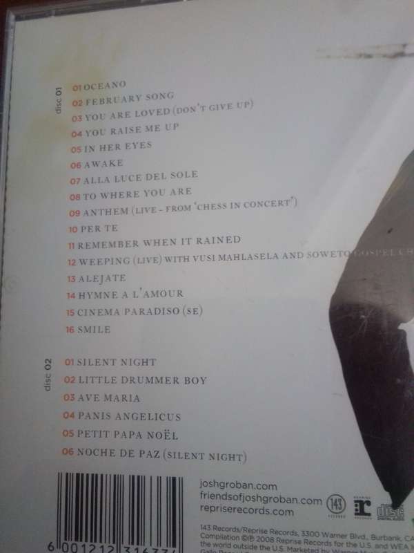 Josh Groban - A Collection 2 disc CD
