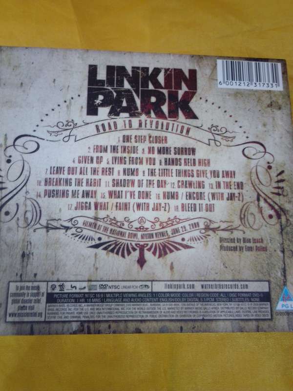 Linkin Park Road To Revolution 2 Disc DVD boxset
