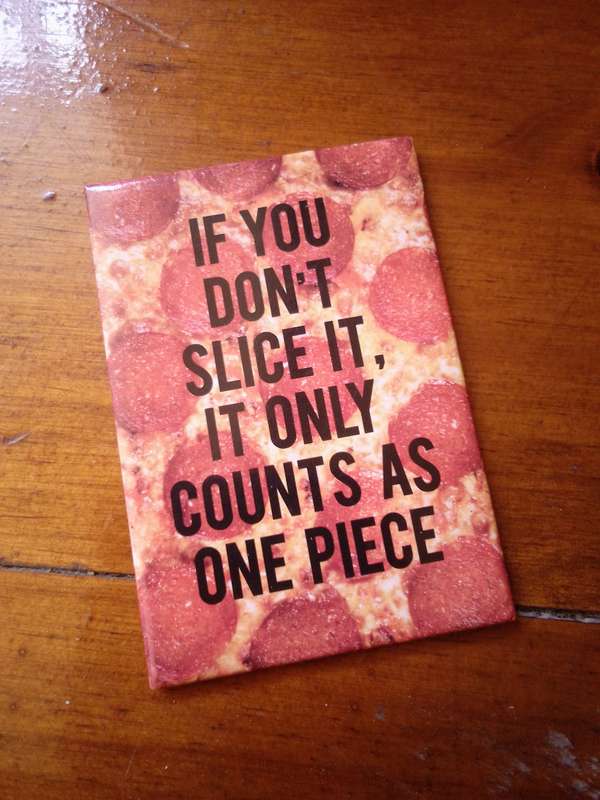 Retro Pizza Fridge Magnet