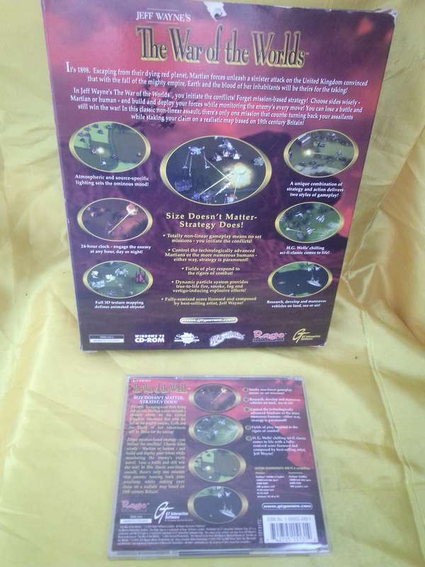 1998 The War of the Worlds Big Box PC