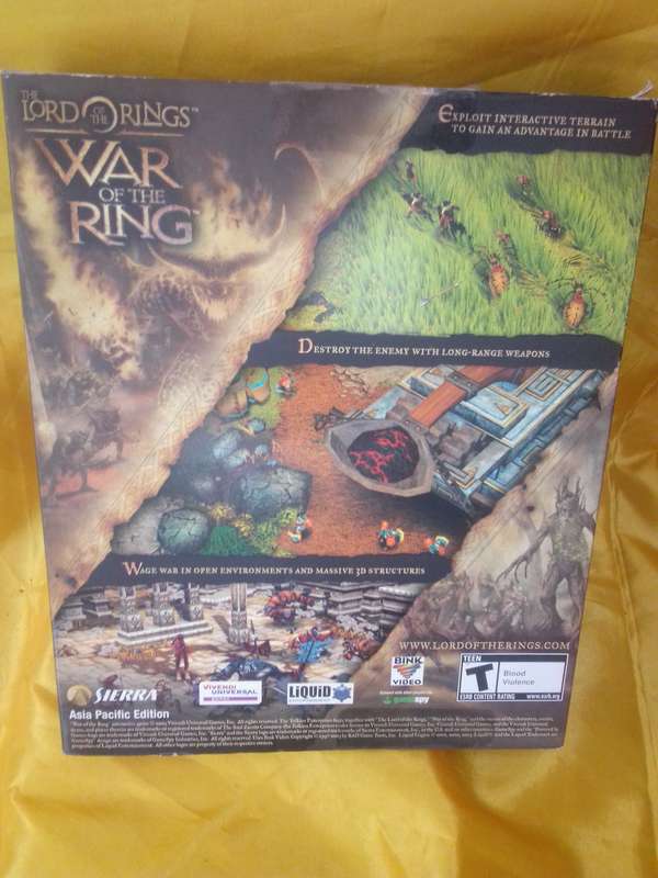 2003 The Lord of the Rings War of the Ring Big Box PC