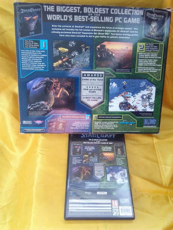 1998 STARCRAFT BATTLE CHEST BIG BOX PC