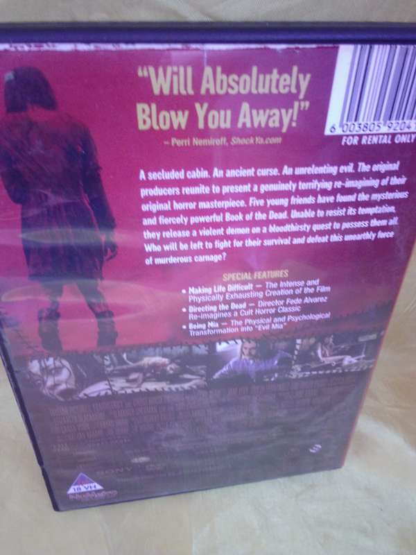 2013 EVIL DEAD DVD