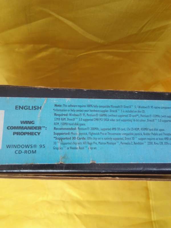 1997 Wing Commander PROPHECY Big Box PC