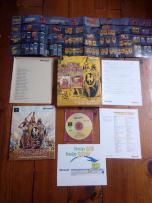 1998 Age of Empires Gold Edition Big Box PC (100% Complete)