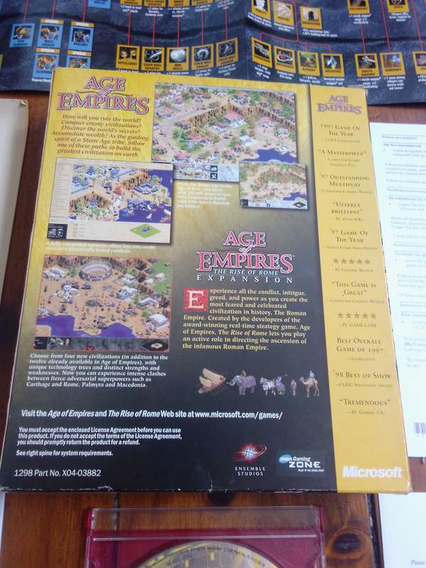 1998 Age of Empires Gold Edition Big Box PC (100% Complete)