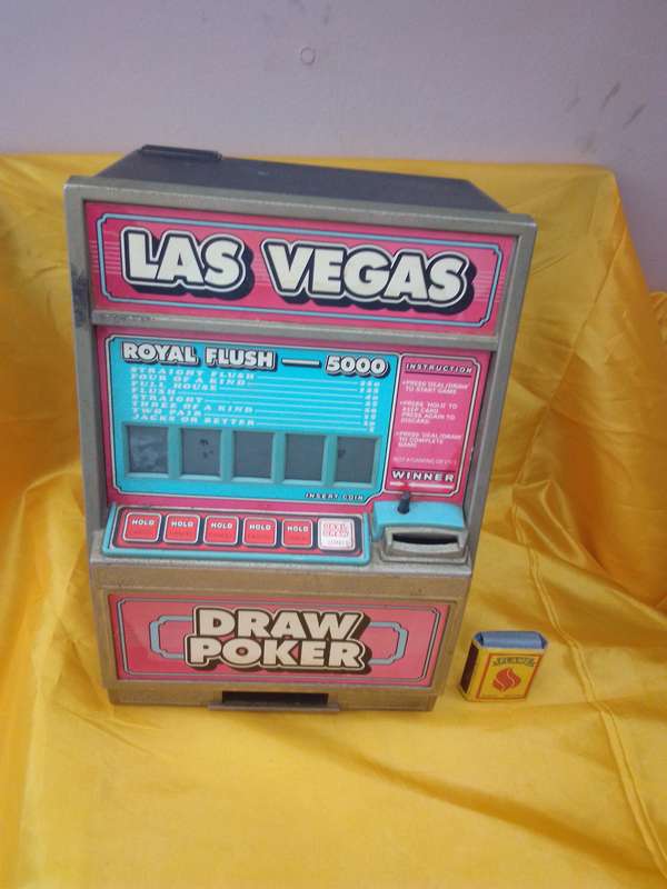 Large 70's / 80's Las Vegas Battery Operated Draw Poker