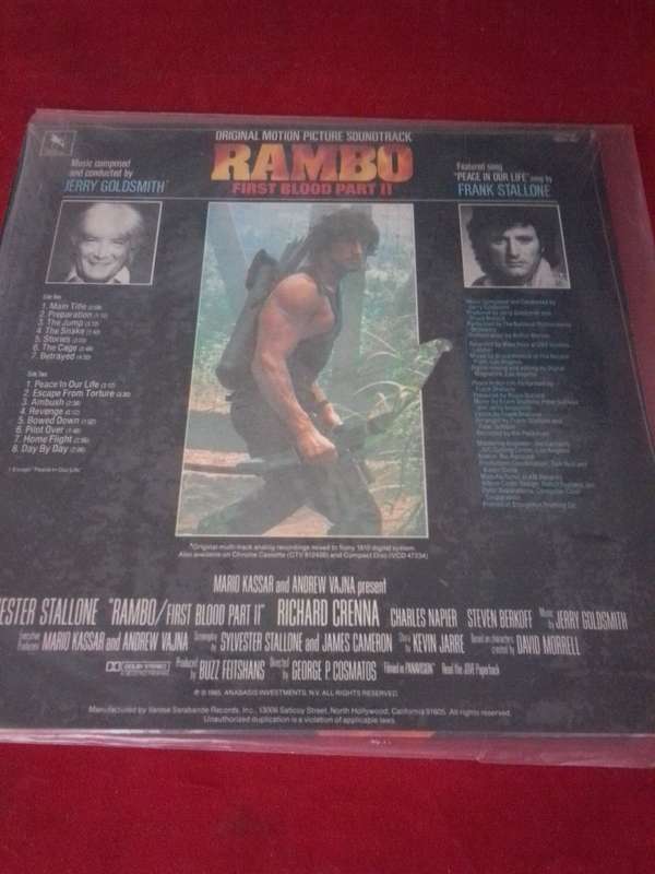 RAMBO FIRST BLOOD PART II LP