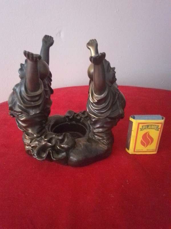 KWC Handpainted Resin Buddha Candle Holder