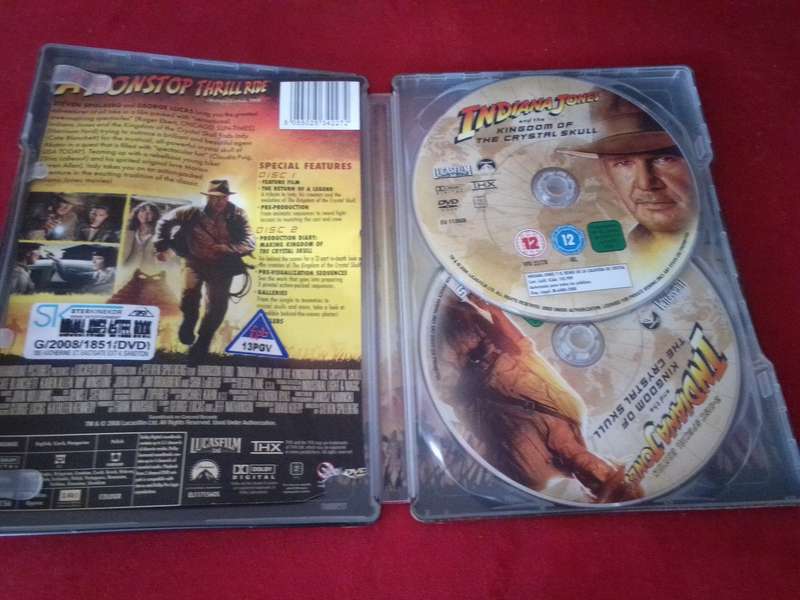 Steelbook DVD Indiana Jones and the Kingdom of the Crystal Skull (2 Disc)