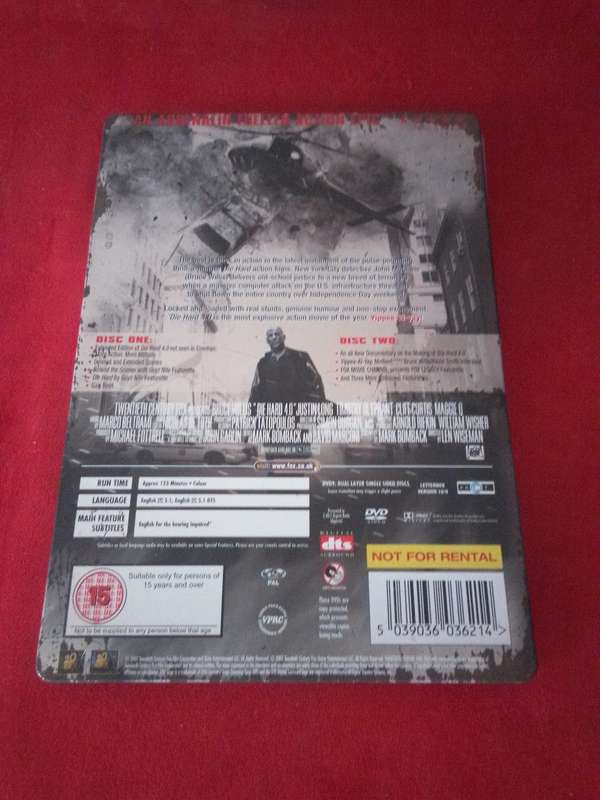 Steelbook DVD DIE HARD 4.0 2 DISC