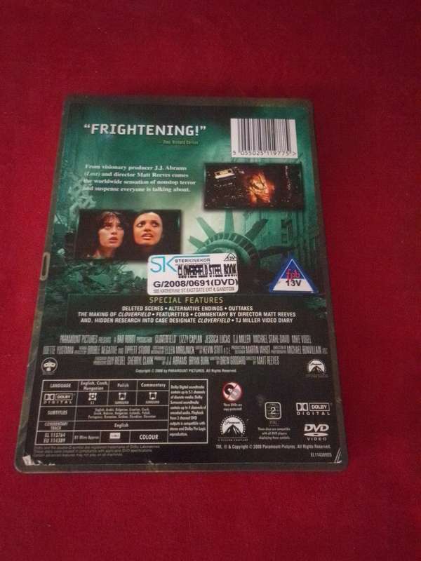 Steelbook DVD CLOVERFIELD (2 DISC)