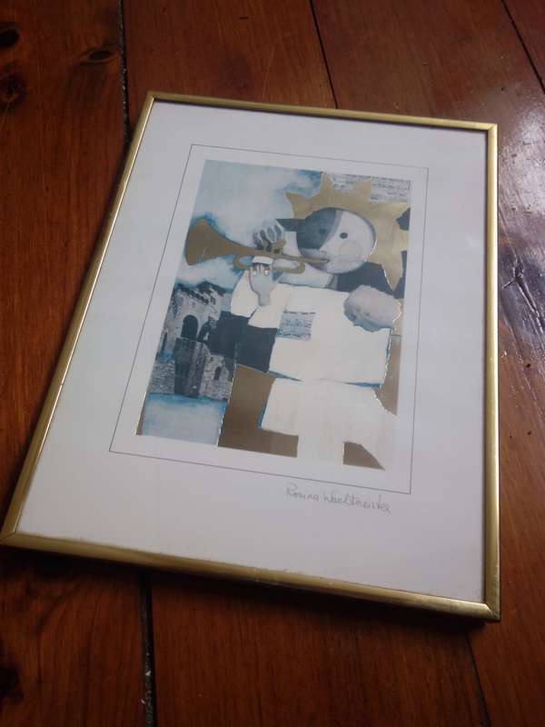 Rosina Wachtmeister (1939 - ) Popular Austrian Artist Foil Mixed Media - Signed