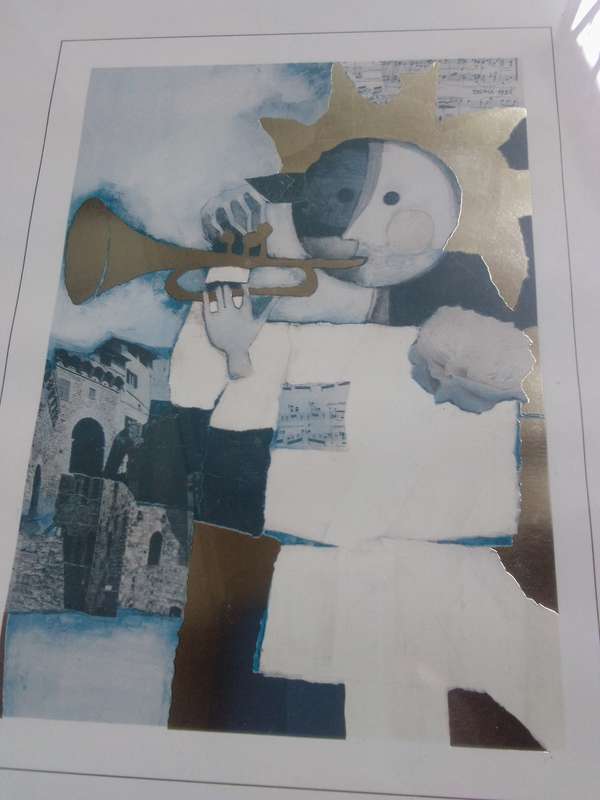 Rosina Wachtmeister (1939 - ) Popular Austrian Artist Foil Mixed Media - Signed