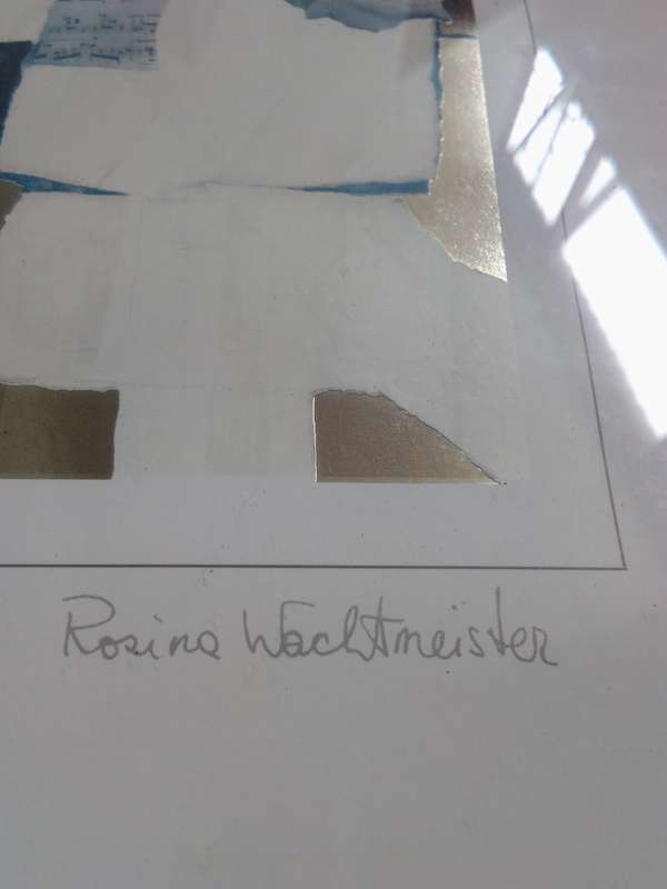Rosina Wachtmeister (1939 - ) Popular Austrian Artist Foil Mixed Media - Signed