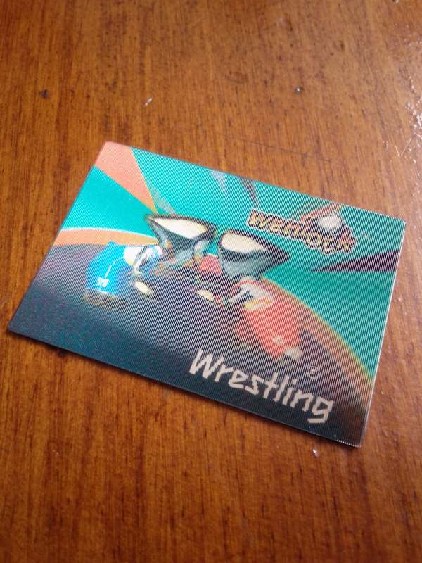 Wenlock 2012 Olympic Games 3D Trading Card #20 Wrestling