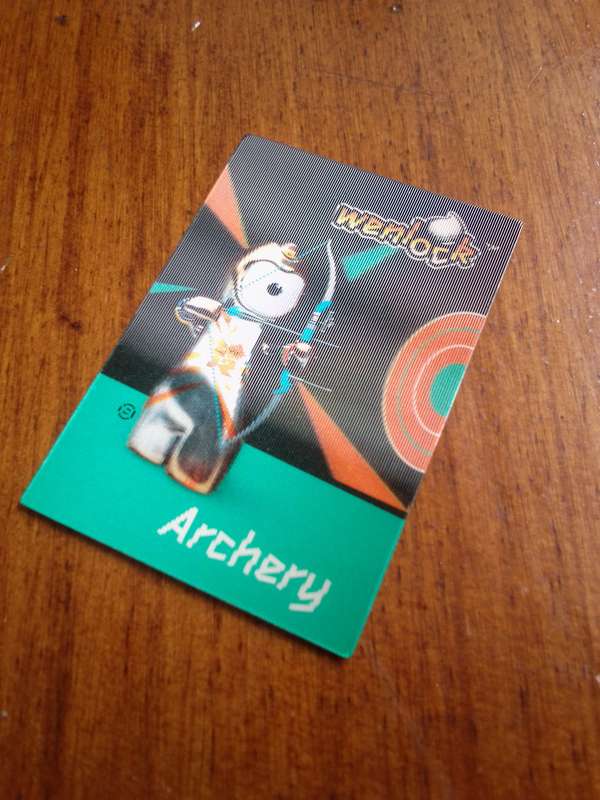 Wenlock 2012 Olympic Games 3D Trading Card #36 Archery
