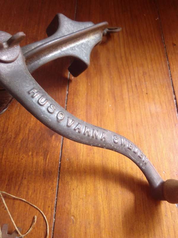 Vintage Scandia Sweden No 2 Meat Grinder with Accessories