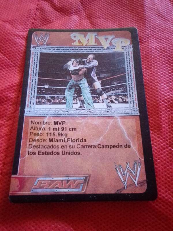 WWE RAW 'MVP' TRADING CARD