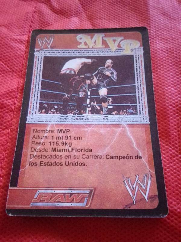 WWE RAW 'MVP' TRADING CARD