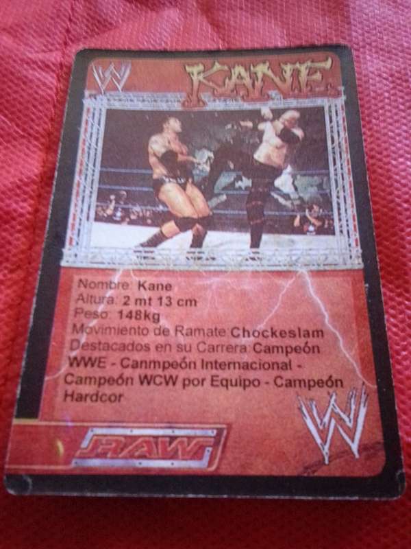 WWE RAW 'KANE' TRADING CARD