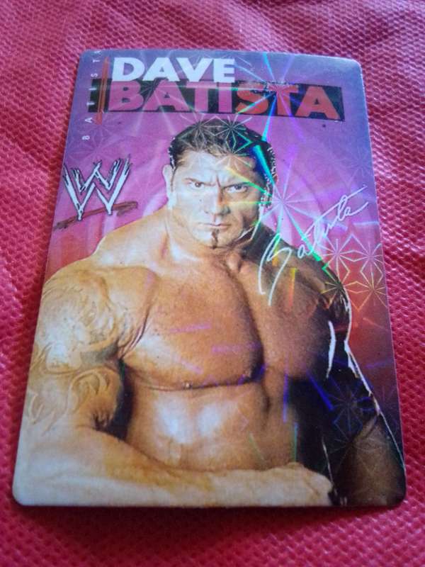 WWE SMACKDOWN 'DAVE BATISTA' TRADING CARD